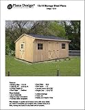 12' X 16' Saltbox Style Storage Shed Project Plans -Design #71216