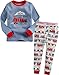 Vaenait Baby Kids Boys Sleepwear Pajama Top Bottom 2 Pieces Set Toot Toot Train
