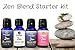 ZEN BLEND Aromatherapy Starter Kit (4): Zen Sublime Sleep, De-Stress, Focus & Immune Boost. Topical + Inhale for Improved Wellness. Each Bottle is 0.47 ounces.