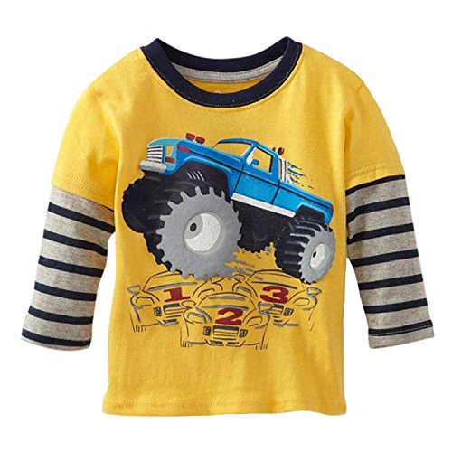 Warmbaby Little Boys Kids Long Sleeve T-shirts