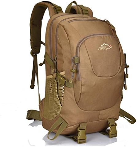 Generic Unisex Waterproof Hiking Backpack 35L Outdoor Sports Daypack Laptop Backpack Cycling Travel Bag Rucksack Backpack for Men's Women's (Khaki)