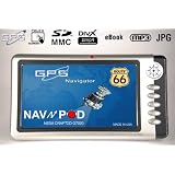 New 7' Inch Tft-lcd Light Weight Slim Design Navnpod Travel and Car GPS Navigator System + Route66 USA and Canada Maps + Mp3 Player + Picture Viewer + Video Player + Free 2gb Sd Card + Samsung Cpu Made in USA Quality Navigation System Travel Assistant