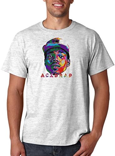 Chance The Rapper Acid Rap T Shirt Hip Hop Music Tee Rapper T-Shirt (Large, Ash Grey)