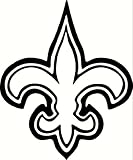 New Orleans Saints Logo (Car Tattoo Vinyl Sticker) WHT