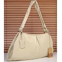 Oriano Cream Leather Malvern Shoulder Bag