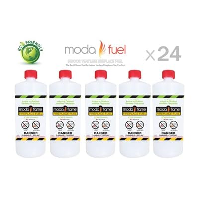 Moda Flame 1 Quart Bio-Ethanol Fireplace Fuel 24 Bottles