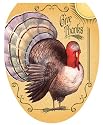 Toilet Tattoos TT-T100-O Thanksgiving Design, Elongated