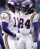 Daunte Culpepper & Randy Moss Minnesota Vikings 8 X 10 photo B