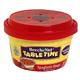 Beech-Nut Table Time Baby Food, Spaghetti Rings in Meat Sauce, 6-Ounce Cups (Pack of 12)