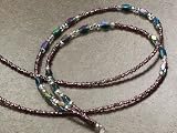 Boojee Beads Orchid Haze Beaded Lanyard Badge Holder