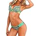 iecool Green Ethnic Bikini Halter Push up Top Swimsuit Swimwear