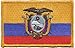 Ecuador iron-on embroidered patch