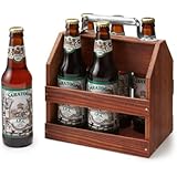 Wooden Six Pack Beer Tote