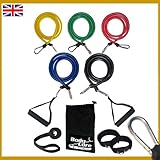 Resistance Bands Set | Exercise Bands | Home Gym Fitness Equipment | Workout Bands | Exercise Equipment for Pilates Yoga Core Training