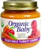 Organic Baby Organic Baby Food, Vegetable Turkey Dinner, 4-Ounce Jars (Pack of 24)