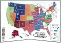 50 State Quarter Display Map Folder