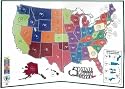 50 State Quarter Display Map Folder