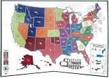 50 State Quarter Display Map Folder