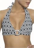Shoshanna Mod Diamond ring halter bikini top