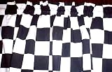 Black & White Checkered Flag Valance Black & White Checkered Flag Valance