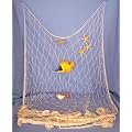 Fischernetz zur Dekoration 200x400cm BEIGE Baumwolle
