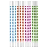Zak Reusable Polycarbonate Dot Straws - Set of 12