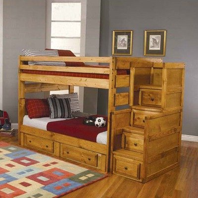 Full Size Bunk Bed Wash Finish