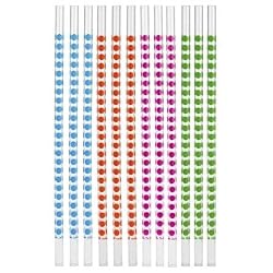 Zak Reusable Polycarbonate Dot Straws - Set of 12