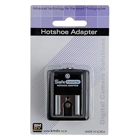 SMDV Hot Shoe Safe Sync Adapter SM-512 for Pentax *ist DS, DS2, D, DL, DL2, K10D, K20D, K100D, K110D, K200D, K100D Super, K-5, K-7, K-30, K-r, K-x, K-m, (K-m A.K.A. K2000), K-01, Hotshoe