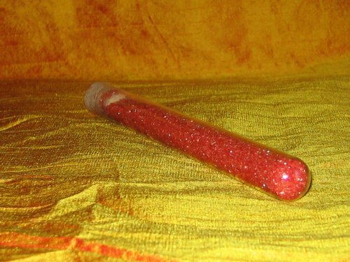 RAINBOW RED SUGAR in glass tube with cork - 70 Gr by Blessac