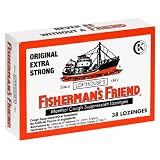 Cold, Flu & Cough Treatment Supplies item: Lofthouse's Fisherman's Friend Menthol Cough Suppressant Lozenges, Original Extra-Strong , 38-Count Packs (Pack of 6)