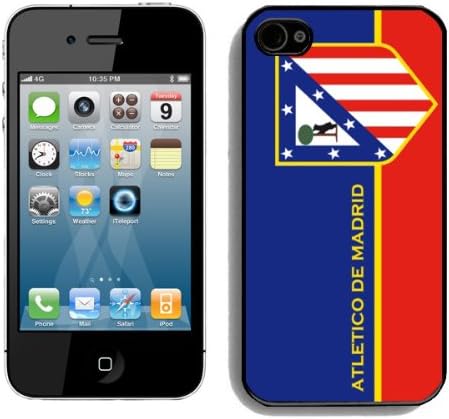 Atletico-Madrid iPhone 4s Case, Football Phone Accessory for Fanatics Sport Fan, Dirtproof Shockproof iPhone 4s Rugged Cover
