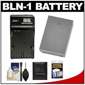 Premium Tech Olympus BLN-1 Battery and Charger with Accessory Kit for OM-D E-M5 Digital Camera