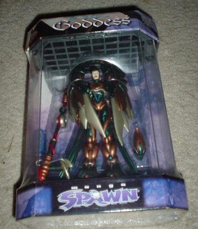 Childrens Toyshop  Toys : Manga Spawn, Special Edition Goddess Figure, Staff and Display Case