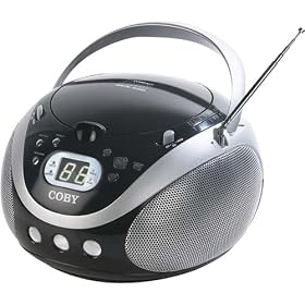 Coby CX-CD241 Portable CD Player with AM FM Stereo Tuner, Black by Coby