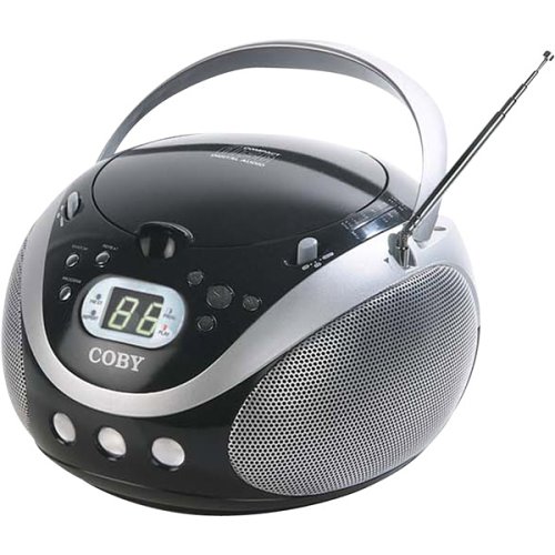 Coby CX-CD241 Portable CD Player with AM/FM Stereo Tuner, Black