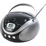 Coby CX-CD241 Portable CD Player with AM/FM Stereo Tuner, Black