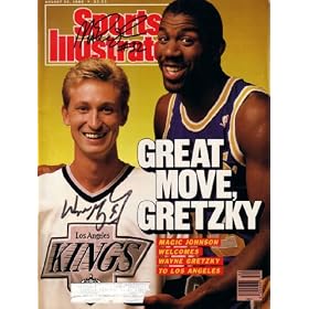 Wayne Gretzky & Magic Johnson autographed 1988 Sports Illustrated