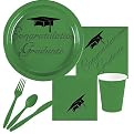 Congratulations Graduate Party Pack for 48 Guests - Kelly Green