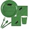 Congratulations Graduate Party Pack for 48 Guests - Kelly Green