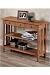 Mission style Console Table With 3 Drawers