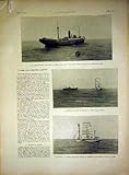 Boat Ship War Soldier Troops Wreck Nantes French 1917