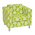 Kids' Emma Modern Floral Chair - Lime