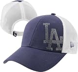 Los Angeles Dodgers Women's Hat: New Era Jersey Shimmer Trucker Mesh Hat