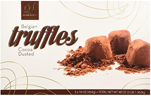 European Luxury Belgin Truffles Cocoa Dusted 3 X 16oz Box 3 Pounds Donckels