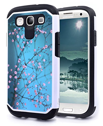NageBee Hybrid Dual Layer Case for Samsung Galaxy S3 - Plum Blossom