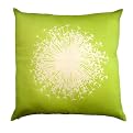Dandelion Field Silk Pillow - Green (20.5x20.5")