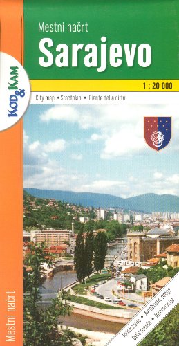 Sarajevo (Bosnia-Herzegovina) 1:20,000 Street Map & Environs 1:250,000