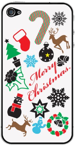 Cellet Merry Christmas Skin for iPhone 4/4S - White