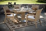 The Anna Collection All Weather Wicker Patio Furniture Dining Set